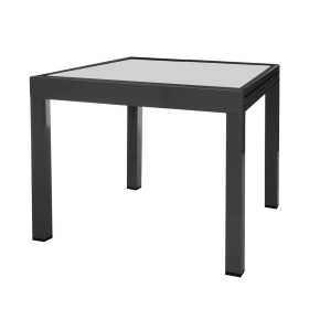 Table extensible Thais 80 x 80 x 74 cm Aluminium | Tienda24 Tienda24.eu