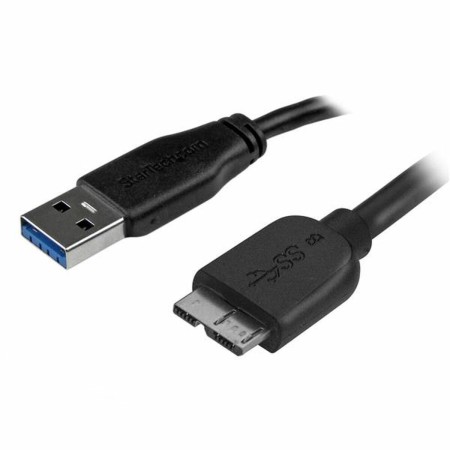 Câble USB vers Micro USB Startech USB3AUB50CMS   Noir de Startech, Câbles USB - Réf : S7769367, Prix : 13,07 €, Remise : %