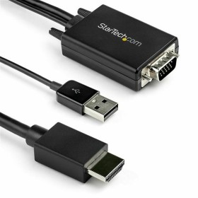 HDMI to VGA Adapter Startech VGA2HDMM2M Black by Startech, VGA cables - Ref: S7770281, Price: 50,84 €, Discount: %