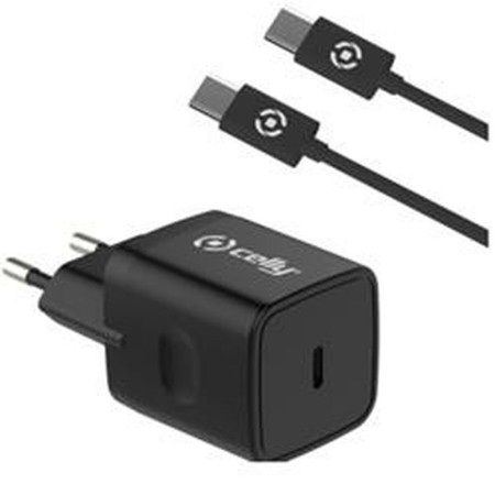 Wall Charger Celly PLTC1C20WTYPEC Black 20 W by Celly, Chargers - Ref: S7791565, Price: 27,52 €, Discount: %