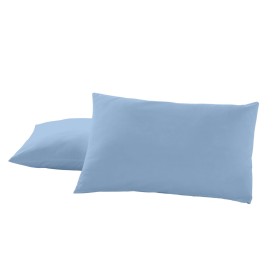 Funda de almohada Alexandra House Living Azul Celeste 50 x 80 cm (2 Unidades) de Alexandra House Living, Sábanas y fundas de ...