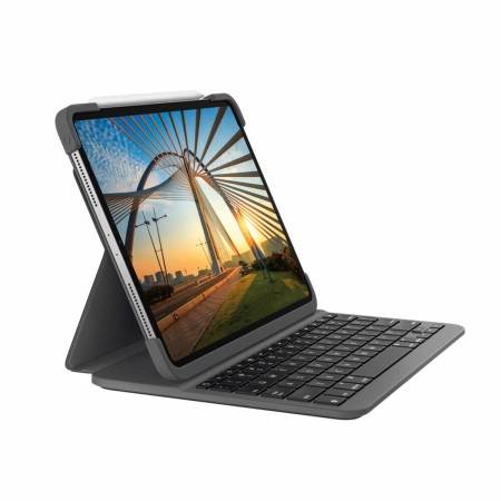 Hülle für Tablet und Tastatur Logitech iPad Pro 11 Schwarz Qwerty Spanisch QWERTY von Logitech, Hüllen - Ref: S7803868, Preis...