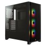 Boîtier ATX semi-tour Corsair iCUE 4000X RGB Noir de Corsair, Boîtiers pour ordinateurs de bureau - Réf : S7804796, Prix : 15...