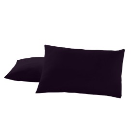 Kissenbezug Alexandra House Living Schwarz 50 x 80 cm (2 Stück) von Alexandra House Living, Bettlaken und Kissenbezüge - Ref:...