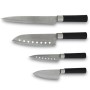 Ensemble de Couteaux Cecotec Santoku Noir Acier inoxydable Fibre de Carbone (4 pcs) | Tienda24 Tienda24.eu