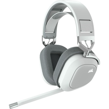 Auriculares com microfone para Vídeojogos Corsair HS80 RGB Branco Multicolor de Corsair, Auriculares com microfones - Ref: S7...