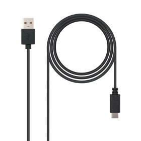 Câble USB A vers USB C NANOCABLE 10.01.2101 Noir 1 m de NANOCABLE, Câbles USB - Réf : S7813496, Prix : 11,27 €, Remise : %