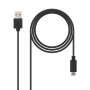 Cable USB A a USB C NANOCABLE 10.01.2101 Negro 1 m de NANOCABLE, Cables USB - Ref: S7813496, Precio: 11,27 €, Descuento: %