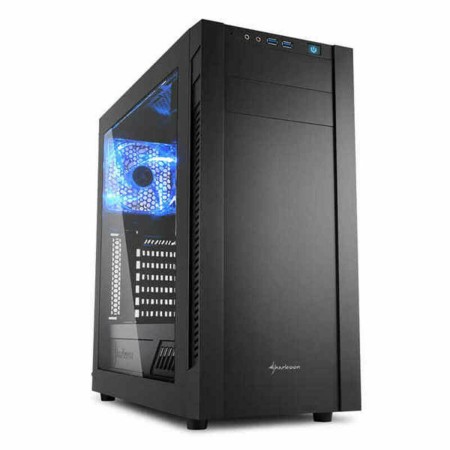 Caixa Semitorre ATX Sharkoon S25-W Preto de Sharkoon, Caixas para computador de secretária - Ref: S7819507, Preço: 77,34 €, D...