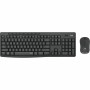 Tastiera e Mouse Wireless Logitech MK295 Nero Bianco Grigio portoghese di Logitech, Set tastiera e Mouse - Rif: S7822081, Pre...