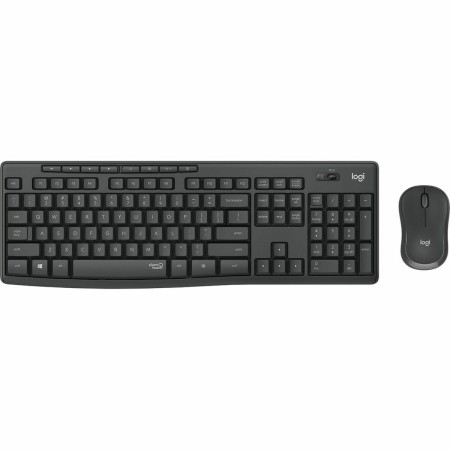 Clavier et souris sans fil Logitech MK295 Noir Blanc Gris portugais de Logitech, Ensembles Clavier et Souris - Réf : S7822081...