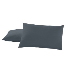 Funda de almohada Alexandra House Living Gris 50 x 80 cm (2 Unidades) de Alexandra House Living, Sábanas y fundas de almohada...