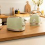 Toaster Cecotec Vintage 800 Light Green 850 W | Tienda24 Tienda24.eu