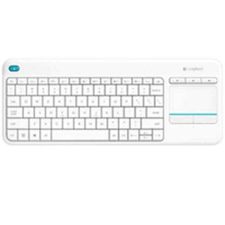 Clavier Logitech K400+ Blanc Espagnol Qwerty QWERTY de Logitech, Claviers - Réf : S7829566, Prix : 58,78 €, Remise : %