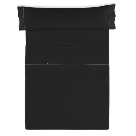 Jeu de draps Alexandra House Living Noir Lit 1 persone 3 Pièces de Alexandra House Living, Draps et taies d'oreiller - Réf : ...