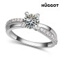 Bague Plaqué Rhodium et Zirconites You & Me Hûggot | Tienda24 Tienda24.eu