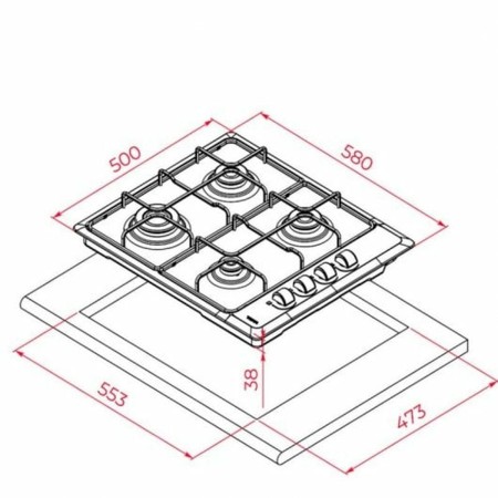 Plaque au gaz Teka HLX 640 de Teka, Plaques - Réf : S7836188, Prix : 136,77 €, Remise : %