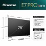 TV intelligente Hisense 75E7NQ 4K Ultra HD 75" LED HDR QLED de Hisense, Téléviseurs - Réf : S7836400, Prix : 1,00 €, Remise : %