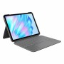 Funda para Tablet Logitech iPad Air 2024 | iPad Air 2022 Gris Qwerty Español QWERTY de Logitech, Fundas - Ref: S7837913, Prec...