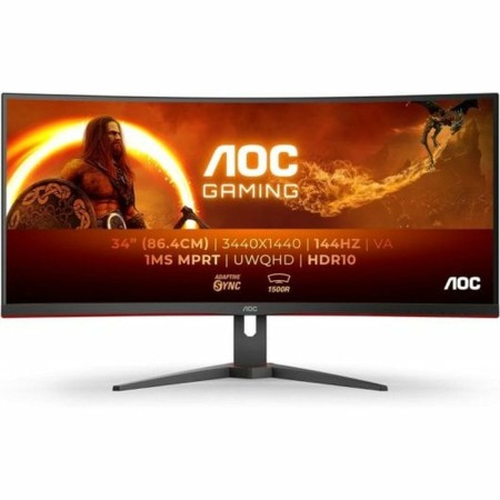 Écran AOC CU34G2XE/BK 34" 144 Hz de AOC, Ecrans PC - Réf : S7839487, Prix : 378,77 €, Remise : %