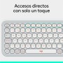 Keyboard Logitech Pop Icon White Spanish Qwerty QWERTY by Logitech, Keyboards - Ref: S7841368, Price: 64,48 €, Discount: %