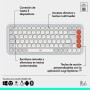 Clavier Logitech Pop Icon Blanc Espagnol Qwerty QWERTY de Logitech, Claviers - Réf : S7841368, Prix : 64,48 €, Remise : %