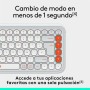 Clavier Logitech Pop Icon Blanc Espagnol Qwerty QWERTY de Logitech, Claviers - Réf : S7841368, Prix : 64,48 €, Remise : %