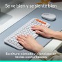 Clavier Logitech Pop Icon Blanc Espagnol Qwerty QWERTY de Logitech, Claviers - Réf : S7841368, Prix : 64,48 €, Remise : %