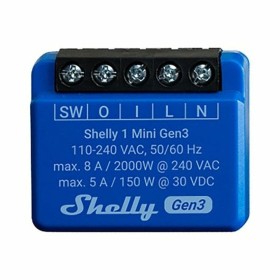 Prise Intelligente Shelly Bluetooth Wi-Fi Bluetooth 4.2 de Shelly, Fiches et prises intelligentes et télécommandées - Réf : S...