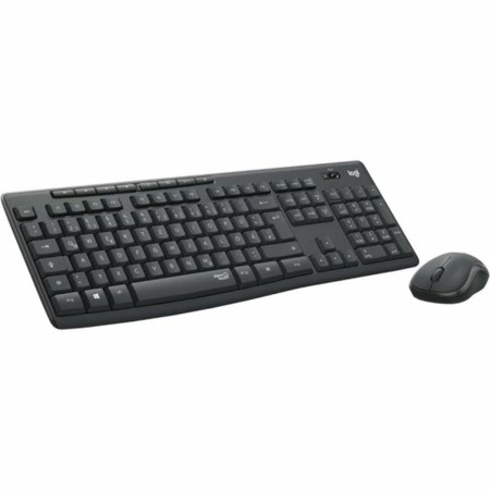 Clavier Logitech Noir Espagnol Qwerty Allemand de Logitech, Ensembles Clavier et Souris - Réf : S7843036, Prix : 57,28 €, Rem...