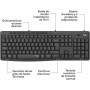 Clavier Logitech Noir Espagnol Qwerty Allemand de Logitech, Ensembles Clavier et Souris - Réf : S7843036, Prix : 57,28 €, Rem...