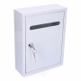 Cassetta della posta EDM 85803 Linear Bianco Acciaio 26 x 20 x 7,5 cm di EDM Product, Cassette postali con fissaggio a parete...