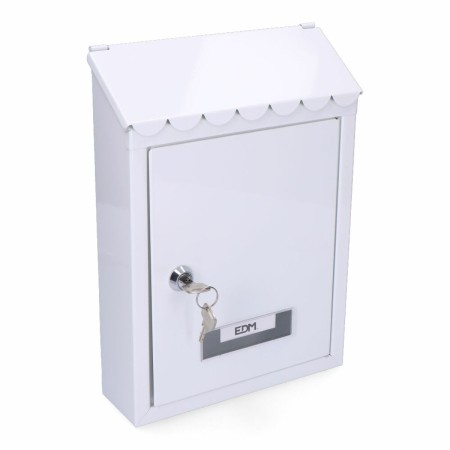 Boîte aux lettres EDM 85804 Standard Blanc Acier 21 x 6 x 30 cm de EDM Product, Boîtes aux lettres murales - Réf : S7900568, ...