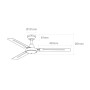 Ventilateur de Plafond EDM 33982 Blanc 60 W Ø 120 cm Mini industriel de EDM Product, Ventilateurs de plafond - Réf : S7917022...