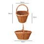 Basket EDM wicker 45 x 30 x 23 cm | Tienda24 - Global Online Shop Tienda24.eu