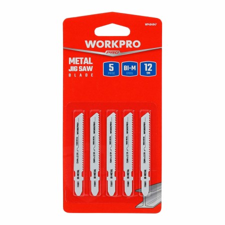 Lame scie Workpro T118BF Scie sauteuse Métal (5 Unités) de Workpro, Scies et accessoires - Réf : S7924654, Prix : 5,53 €, Rem...