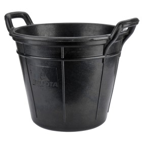 Bucket with Handle Bellota 18 L industrial Black Latex rubber Resistant by Bellota, Equipment for handling drums and buckets ...