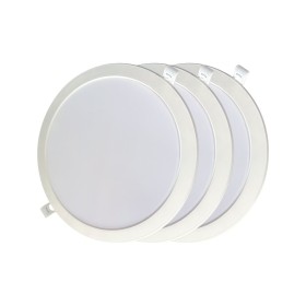 Downlight LED EDM 31567 18 W Ø 22 x 3,2 cm 3 Unidades (6400 K) de EDM Product, Iluminación de techo de interior - Ref: S79256...