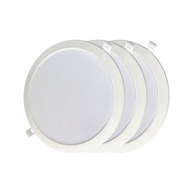 Projetor Encastrado LED EDM 31568 18 W Ø 22 x 3,2 cm 3 Unidades (4000 K) de EDM Product, Iluminação de teto interior - Ref: S...