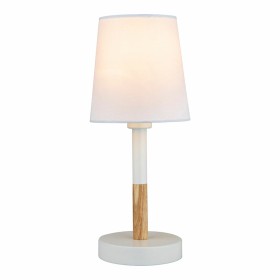 Lampada da tavolo EDM 32016 Bianco Legno Acciaio 40 W 220-240 V Ø 13 x 32 cm di EDM Product, Lampade da tavolo e abat-jour - ...