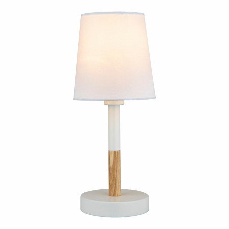 Desk lamp EDM 32016 White Wood Steel 40 W 220-240 V Ø 13 x 32 cm | Tienda24 - Global Online Shop Tienda24.eu