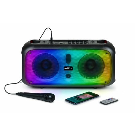 Altifalante Bluetooth Portátil BigBen Party 200 W Preto de BigBen Party, Auriculares portáteis e altifalantes com porta dock ...