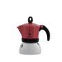 Italienische Kaffeemaschine Bialetti Moka Induction Schwarz Rot Aluminium 150 ml (1 Stück) von Bialetti, Espressokocher - Ref...