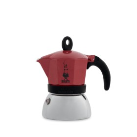 Cafetera Italiana Bialetti Moka Induction Negro Rojo Aluminio 150 ml (1 unidad) de Bialetti, Cafeteras italianas - Ref: S8109...