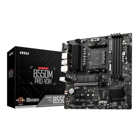 Placa Mãe MSI B550M PRO-VDH AMD B550 AMD AM4 de MSI, Placas base - Ref: S8109421, Preço: 113,30 €, Desconto: %