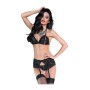 Ensemble de Lingerie Chilirose Noir L 3 Pièces de Chilirose, Ensembles sexy - Réf : M0403821, Prix : 21,38 €, Remise : %