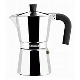 Italian Coffee Pot Monix Silver Metal Aluminium 3 Cups by Monix, Stovetop Coffee Makers - Ref: S8109631, Price: 9,30 €, Disco...