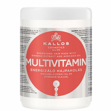 Maschera per Capelli Nutriente Kallos Cosmetics Multivitamin 1 L di Kallos Cosmetics, Balsami ad azione profonda e trattament...