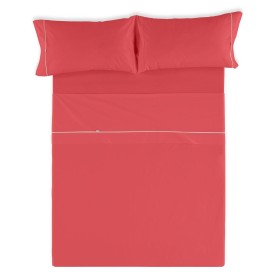 Set di Lenzuola Alexandra House Living Rosso Osimano 4 Pezzi di Alexandra House Living, Lenzuola e federe per cuscino - Rif: ...