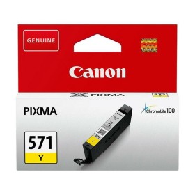 Cartouche d'encre originale Canon CLI-571Y Jaune de Canon, Toners et encre pour imprimante - Réf : S8402571, Prix : 17,67 €, ...